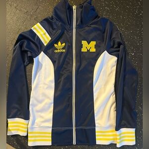 Michigan Adidas zip up Jacket